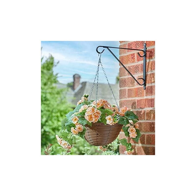 Marco Paul - 30cm Hanging Basket Artificial Flowers Garden D�cor Fake Floral & Foliage Hanging Chain Colourful Indoor Outdoor Patio, Home, Garden