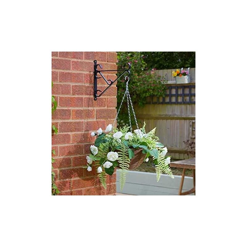 30cm Hanging Basket Artificial Flowers Garden D�cor Fake Floral & Foliage Hanging Chain Colourful Indoor Outdoor Patio, Home, Garden Decoration