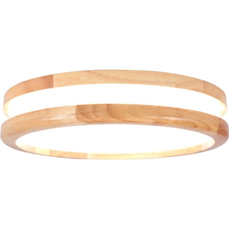 30CM Lampara De Techo Led Modernas Plafones De Interior Plafones De Madera Para Dormitorio, Pasillo, Cocina, Sala De Estar, Blanco Frío