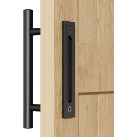 30cm Sliding Barn Door Handle Hardware High Quality Alloy Steel Smooth Edges Easy Installation