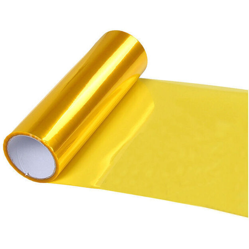 30cm x 200cm éclairage voiture Film vinyle teinté jaune pour phare feu arrière feu antibrouillard cache de protection autocollant couleur changeante