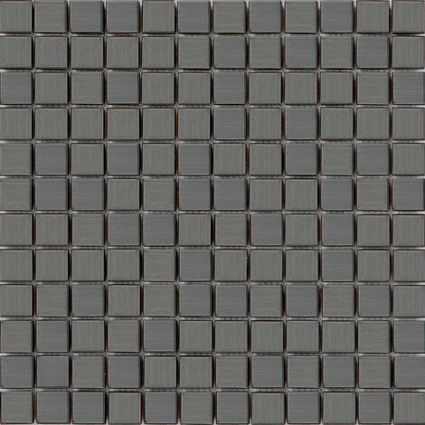 Carreaux de mosaïque en acier inoxydable Noir pour les murs (MT0038)