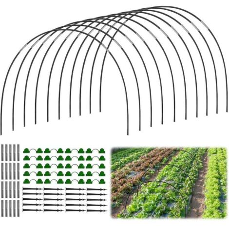 30er-Pack Pflanztunnel, Gewächshausreifen, Folientunnel, Hochbeetbogen, Gartentunnel, Gartenreifen, Hochbeet, Gewächshausreifen, Gewächshaustunnel