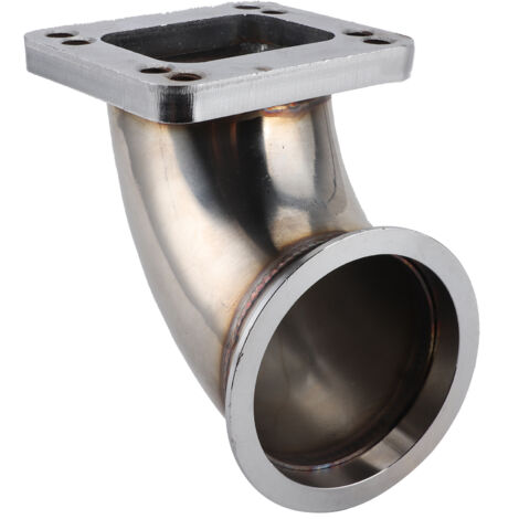 3.0in VBand to T3 Turbo Flange 90° Bend Adapter Bride Usinage CNC pour 304 Turbocompresseur