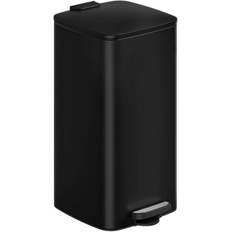 30L Kitchen Bin Soft Close Hold Open Inner Bucket Steel Frame Non-Slip
