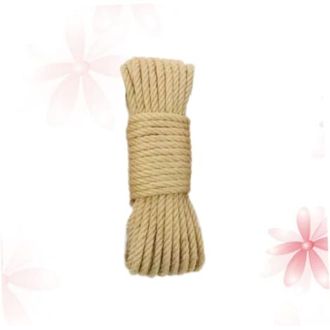 30m Corde de Jute Naturelle Épaisse pour Loisirs Créatifs Emballage Cadeaux