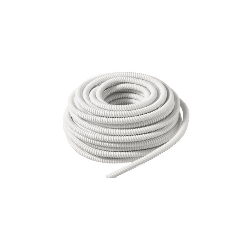 30m de tuyau de condensat flexible et renforcé avec intérieur lisse pour climatiseurs pour l'évacuation de l'eau de condensation Ø16mm / Ø20mm