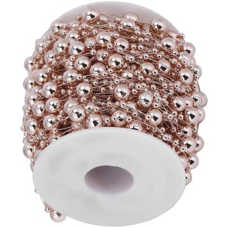 30m perle guirlande or rose collier de perles belle perle ruban guirlande de perles artificielles