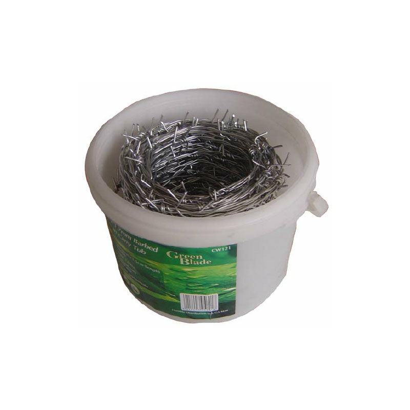 30m x 1.6mm Barbed Security Wire in Plastic Carry Tub