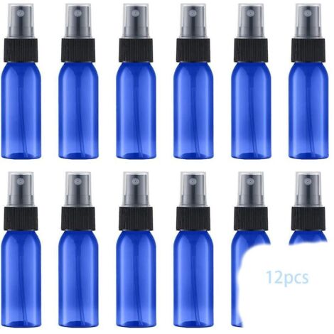 30ml Bleu Flacon Spray Vide (12 Pices) Vaporisateur Parfum, Bouteille Rechargeable De Voyage, Pulvrisateur Atomiseur Pour Cosmtique