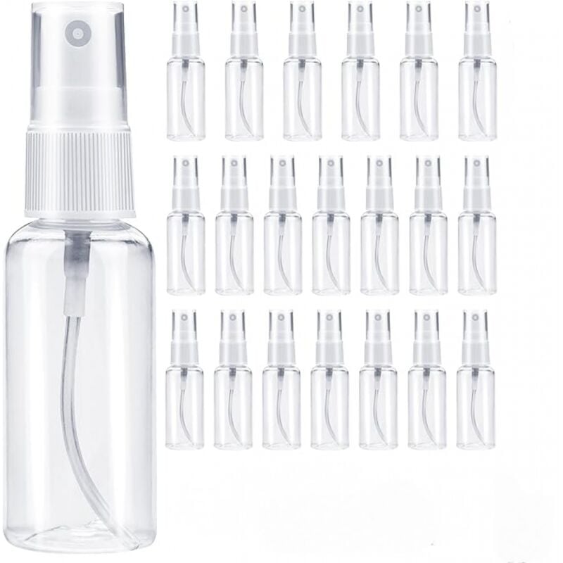 30ml Flacon Spray Vide 20 Pièces Vaporisateur Parfum Vide Voyage Bouteille Spray Vide Flacons et Vaporisateurs Plastique Rechargeable Flacon Pompe