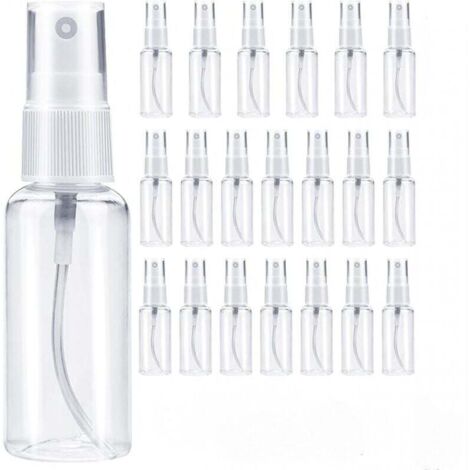 30ml Flacon Spray Vide 20 Pièces Vaporisateur Parfum Vide Voyage Bouteille Spray Vide Flacons et Vaporisateurs Plastique Rechargeable Flacon Pompe Vide Atomiseur pour Cosmétique (Transparent)