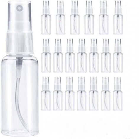 30ml Flacon Spray Vide 20 Pièces Vaporisateur Parfum Vide Voyage Bouteille Spray Vide Flacons et Vaporisateurs Plastique Rechargeable Flacon Pompe Vide Atomiseur pour Cosmétique (Transparent)