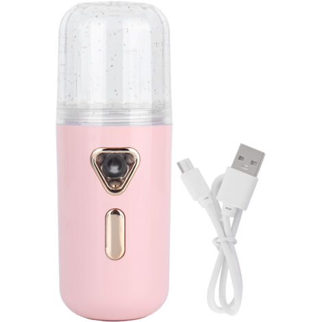 30ml Mini Facial Humidifier Portable Nano Atomization USB Charging Face Mist SprayerPink