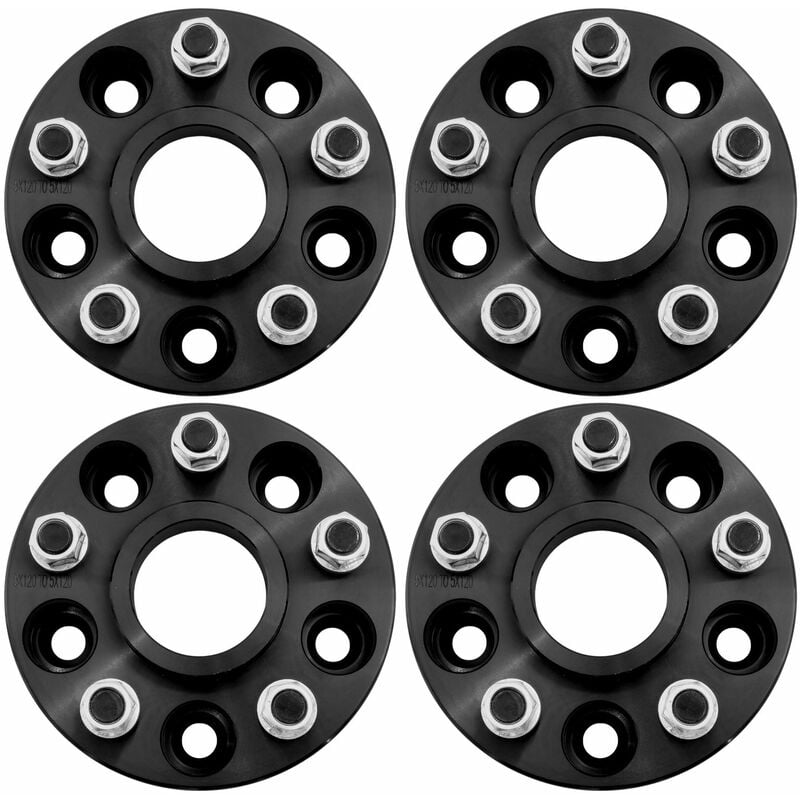 30mm Wheel Spacers to fit Land Rover Defender, Disco 1, Range Rover Classic BLK T1 - Winchmax