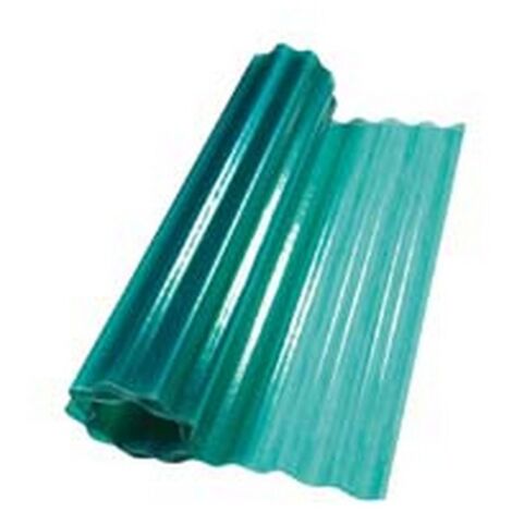 30MQ LAMINATO PLASTICO ONDULATO VERDE - cm.150h. x mt.20 peso Kg.1 mq. colore ve