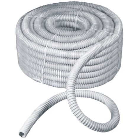 30MT GUAINA SPIRALATA FLESSIBILE GRIGIA ROTOLO DIAMETRO 16MM