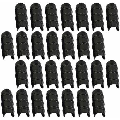 30pcs 32mm Serre Clips,Pinces à Tuyau pour la Fixation des Housses au Jardin Serres,des Films,des Plantes