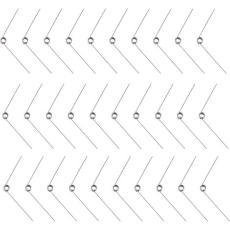30pcs Acier Inoxydable Petit Ressort de Torsion, Ressorts de Torsion Mécaniques de Diamètre de Fil de 0.5 mm pour Le Travail du Bois de Bricolage, Meubles, Projet de Réparation