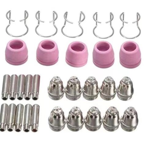 30PCS AG 60 SG 55 SG51 Torcia di taglio al plasma Kit di materiali di consumo punta elettrodo ugelli punta accessorio adatto per non touch pilota arco tagliatrice al plasma macchina
