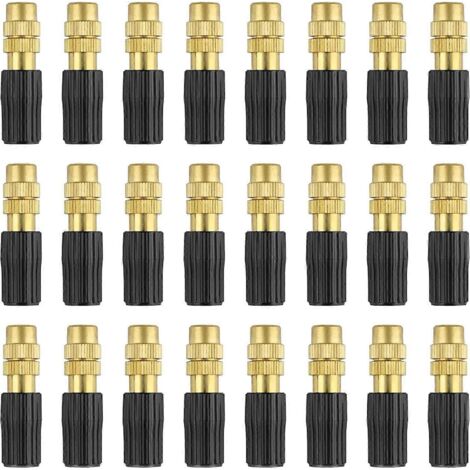 30pcs Brass Spray Nozzle, Watering Nozzle, Adjustable Spray Sprinklers, Garden Irrigation Accessories,0.93.8cm