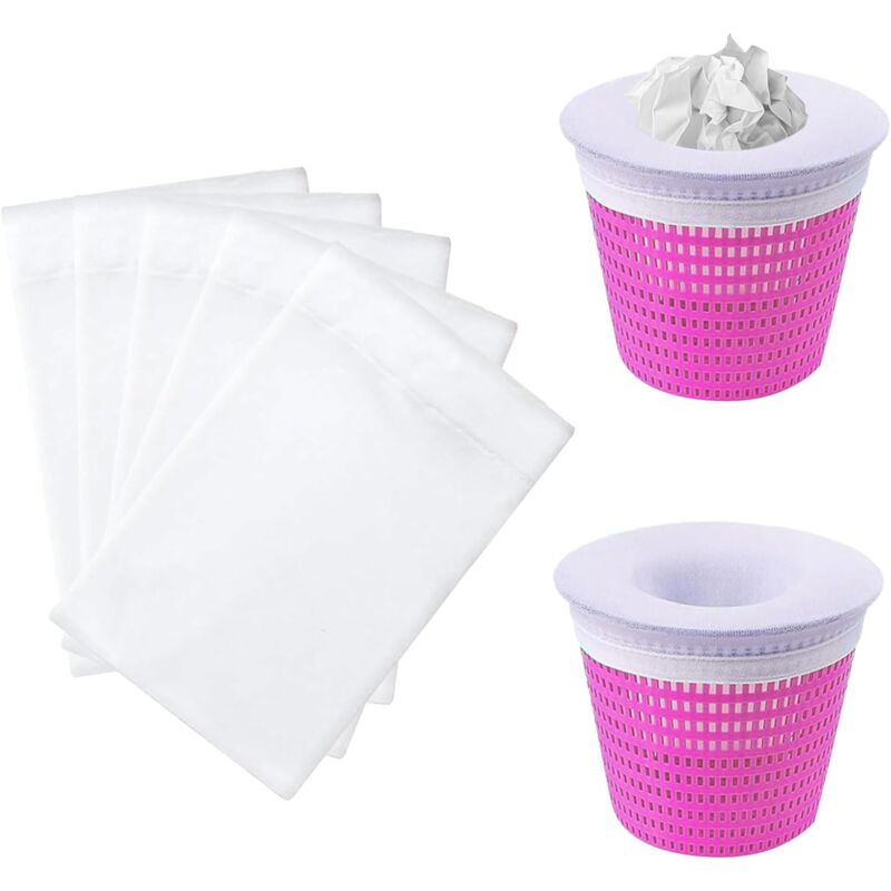 30pcs Chaussette Skimmer Piscine, Filtre Skimmer Piscine, Reutilisable Chaussettes Skimmer, S'applique à Nettoyage Piscine Feuilles, l'écume