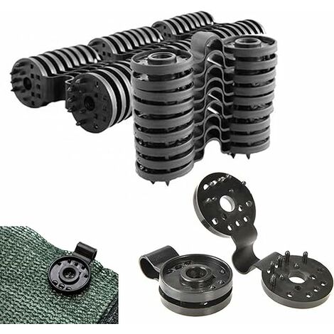 30PCS Clip de Tissu d'ombrage de Fixation pour Brise Vue Clip spécial avec œillet Fixation Brise Vue occultant Toile clôture toile coupe-vent, filet coupe-vent, filet d'ombrage, attaché et suspendu
