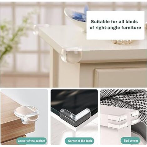 30PCS Coin de Table Protection Bebe, Protection Coin de Table bébé Protege Coin de Table Bebe Protection Angle Bebe Protection Meuble Bébé pour Berceau, Cheminée, Escaliers