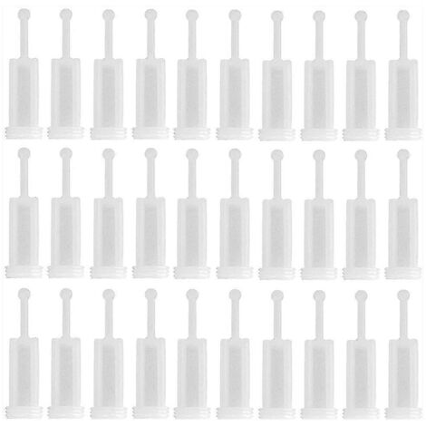30Pcs Disposable HVLP Gravity Feed Paint Strainers Fine Mesh, White--