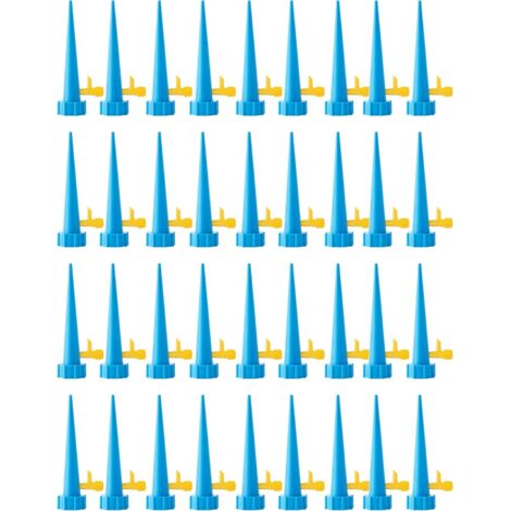 30pcs Goutte à Goutte Bouteille Irrigation Goutte à Goutte Bouteille Arroseur Automatique Plantes Arrosage Goutte a Goutte avec Vannes pour Jardin Maison Intérieur Extérieur Pot de Fleur （Bleu）