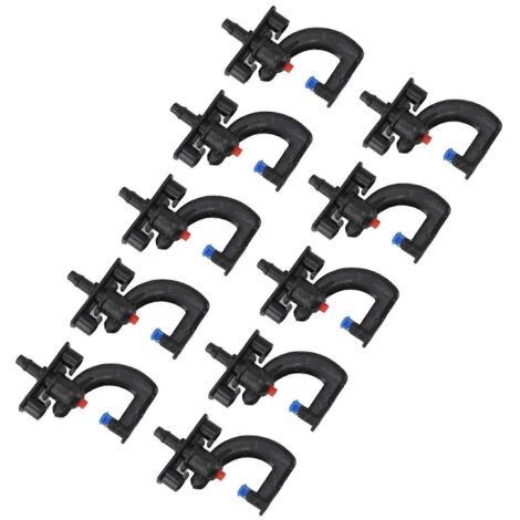 30PCS Micro Cooling Nozzles Plastic Atomizing Sprinkler Humidifying Spray Head for Farm Garden Landscape G Type Refraction Spray
