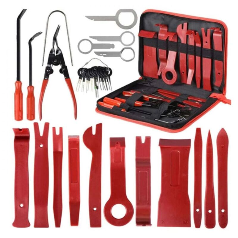 Sevengirl - 30PCS Outils pour Garnitures Outils Démontage Installation Garniture Intérieure Outils pour Garnitures Panneau de Porte Autoradio Kit