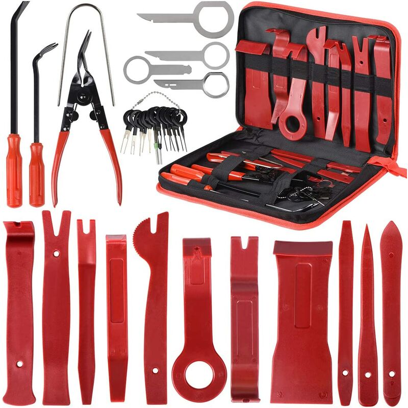 Coucou - 30PCS Outils pour Garnitures Outils Démontage Installation Garniture Intérieure Outils pour Garnitures Panneau de Porte Autoradio Kit