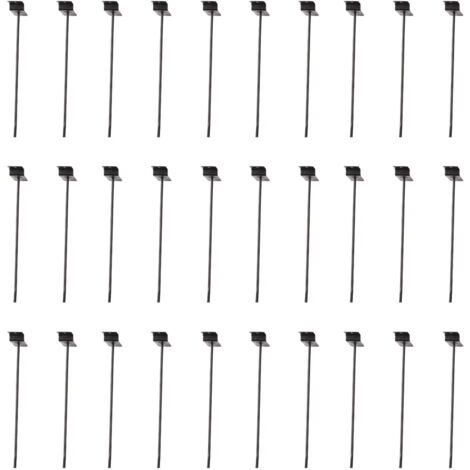 30PCS Panel Hooks Black Slatwall Hanger Thickened Easy Installation Anti Rust Display Pegs for Retail Garage
