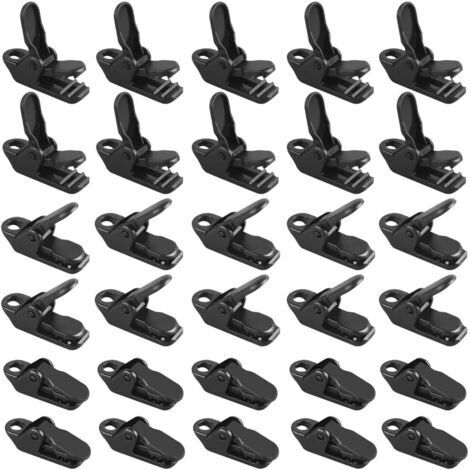 30PCS Pince pour Bache, Tente Clips Plastiques pour Toile d'Ombrage