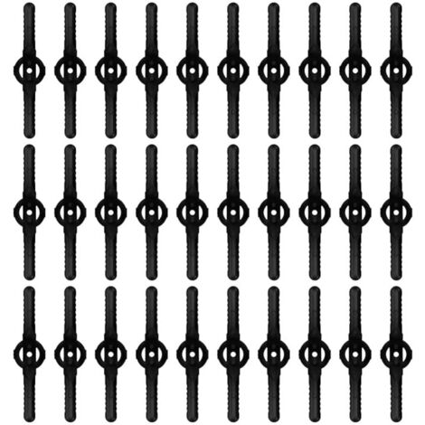 30pcs Plastic Replacement Blades, Clipper Accessories, Replacement Blades for Cordless Clipper-(Black)
