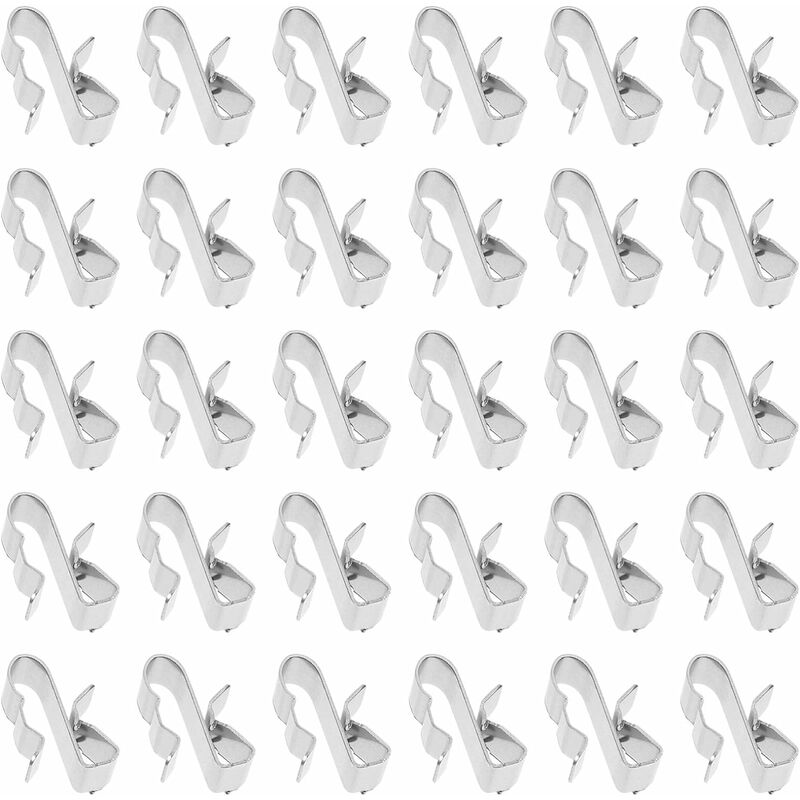 Fulco - 30PCS serre-câbles métalliques pour remorque remorque serre-câbles pour panneaux solaires, serre-câbles solaires pv