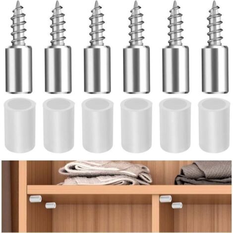 30Pcs Taquet Etagere Goupille,Taquets de Support pour Étagères Meubles avec Protection en Caoutchouc,Chevilles de Support Etagere