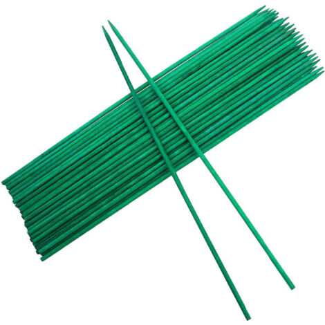 30PCS Tuteurs pour Plantes 40 cm Tuteurs en Bois bâtons Support piquets de Jardin avec 30 Attaches torsadées, Support Tuteurs pour Plantes pour Jardin ou Maison