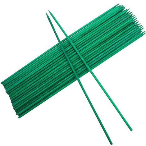 30PCS Tuteurs pour Plantes 40 cm Tuteurs en Bois bâtons Support piquets de Jardin avec 30 Attaches torsadées, Support Tuteurs pour Plantes pour Jardin ou Maison