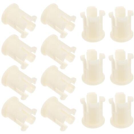 30pièces Manchons De Tige De Roulette Plastique Inserts Pour Roulettes De Chaise Et Meubles Fournitures De Réparation Mobilier