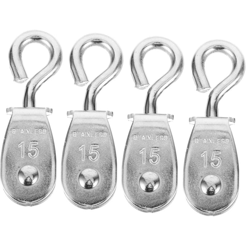 30Pièces Poulie En Acier Inoxydable Poulie Robuste Roue De Poulie Roue De Remorquage à Fil Suspendu Poulie De Poulie à Corde Poulie De Treuil Câble