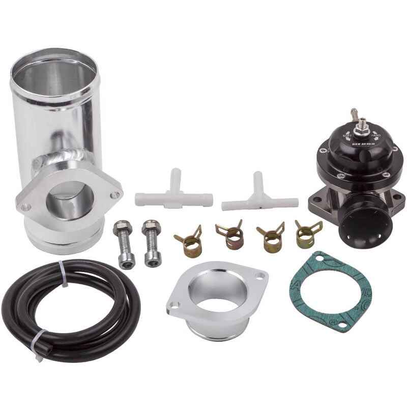 30PSI Universal 40mm Blow Off Valve Kit Turbo Super Charge Dump 2 Bolt Mounting