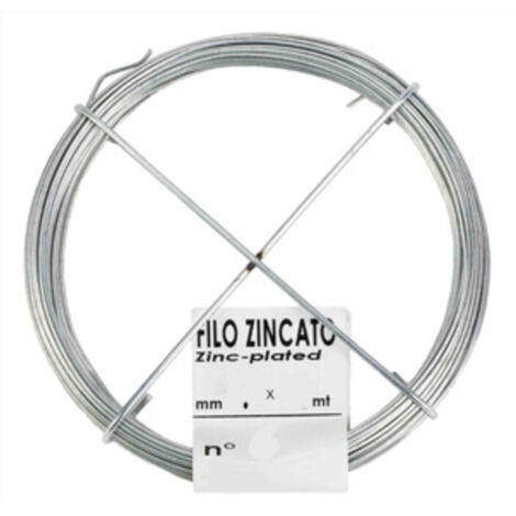 30PZ FILO COTTO ZINCATO N. 6 MM 1,1 LUNGHEZZA 19 MT