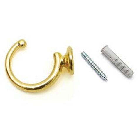 30PZ GANCI RACCOGLITENDA A FILO GRANDI ORO - mm.40