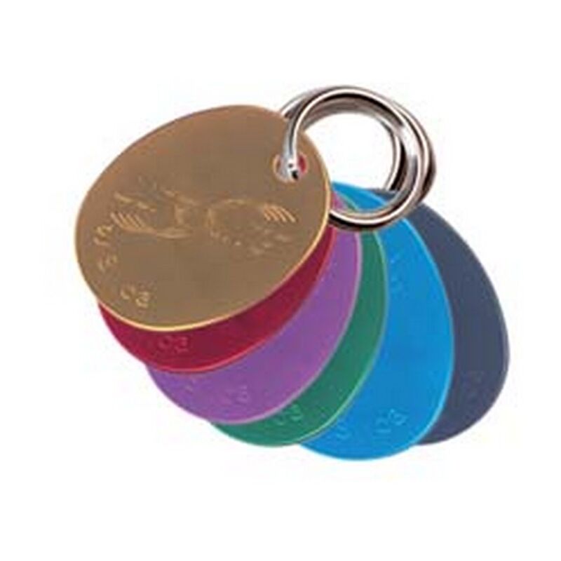 30PZ medaglia ultralite ovale 6 colori con anello