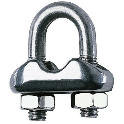 30PZ MORSETTI ACCIAIO INOX PER FUNE N. 4