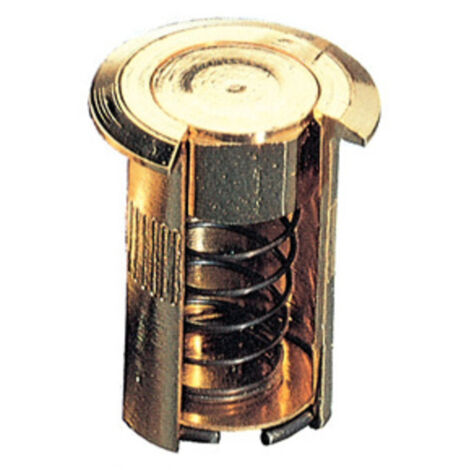 30PZ POZZETTI OTTONE A MOLLA MM.14