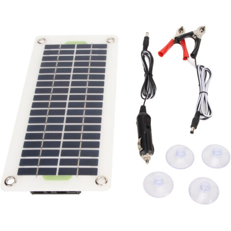 30W 12V USB Wasserdichtes Tragbares Solarpanel Polykristallines Ladekit für Wohnmobil, Boot, Van
