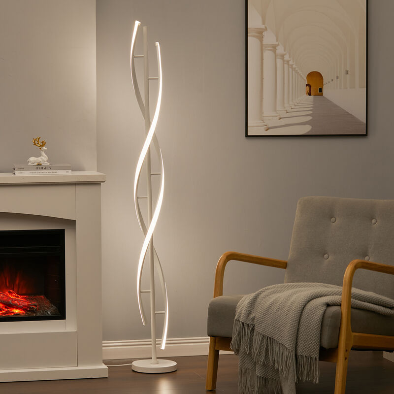 30W Dimmable Spiral Standing Floor Lamp